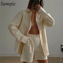 Load image into Gallery viewer, Women's  Lounge Wear Shorts Set
