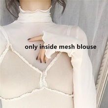 Load image into Gallery viewer, Transparent Loose Women's Lace Blouse
