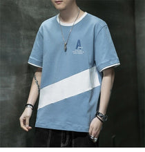 Load image into Gallery viewer, Casual Patchwork Men's Short Sleeve T Shirt
